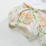 Floral Smocked Collared Bubble Romper - Lil Cactus