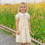 Floral Smocked Collared Dress - Lil Cactus