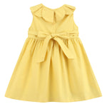 Golden Wheat Pumpkin Smocked Petal Collar Dress - Lil Cactus