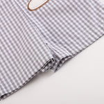 Gray Gingham Puppy Shortalls - Lil Cactus