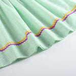 Green and Purple Mardi Gras Smocked Bishop Dress - Lil Cactus