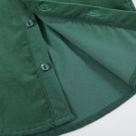 Green Corduroy Santa Dress Shirt - Lil Cactus