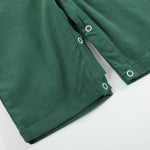 Green Corduroy Santa Smocked Overalls - Lil Cactus