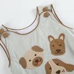 Green Dog Applique Bubble Romper - Lil Cactus