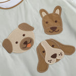 Green Dog Applique Bubble Romper - Lil Cactus