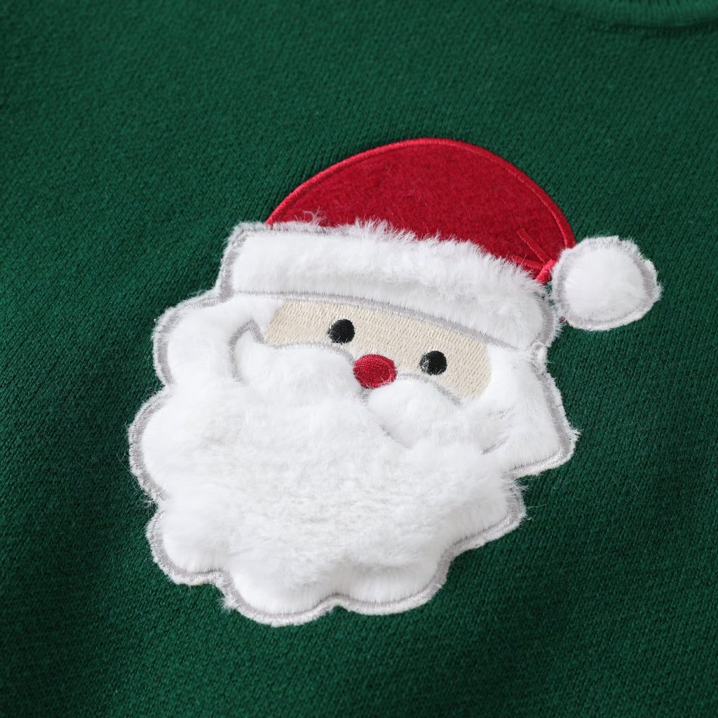 Green Santa Christmas Sweater - Lil Cactus