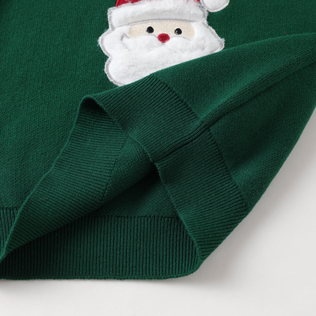 Green Santa Christmas Sweater - Lil Cactus