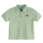 Green Tractor Golf Polo Shirt - Lil Cactus