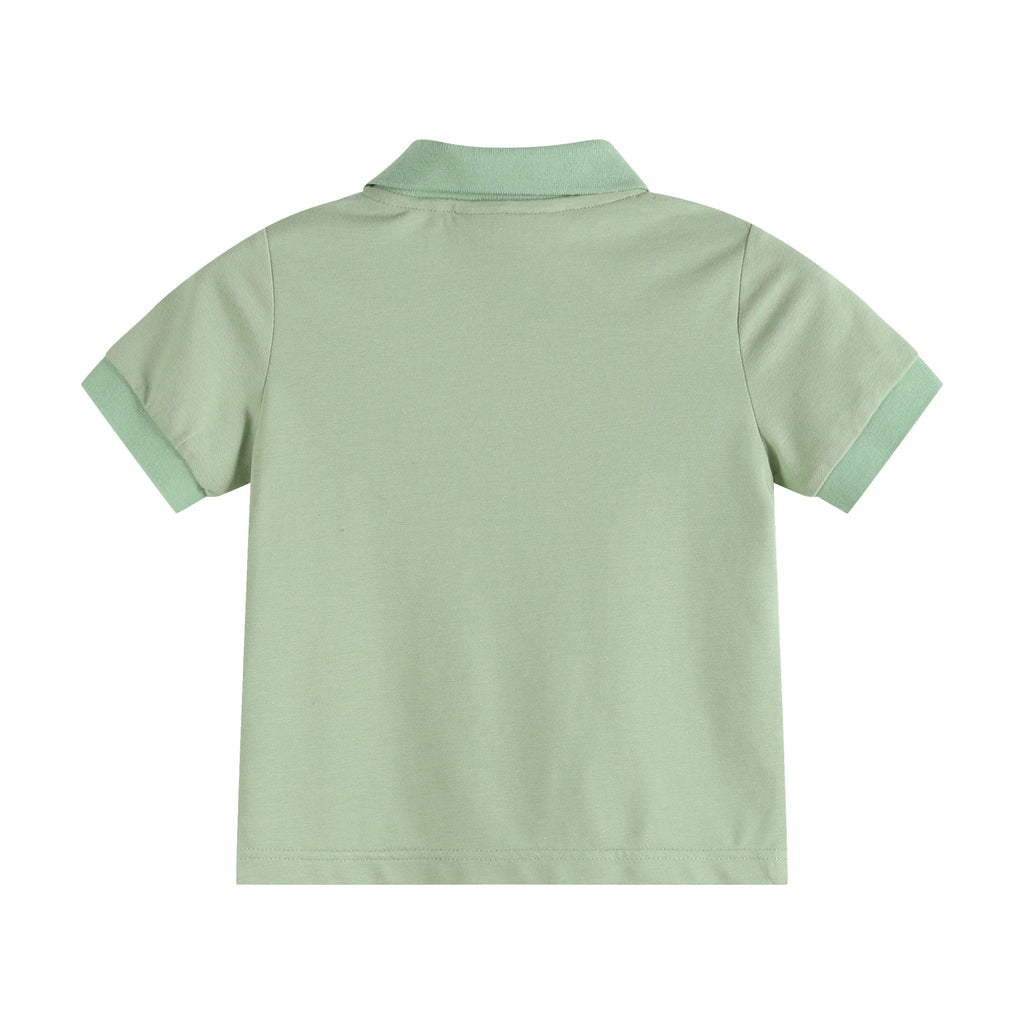 Green Tractor Golf Shirt - Lil Cactus