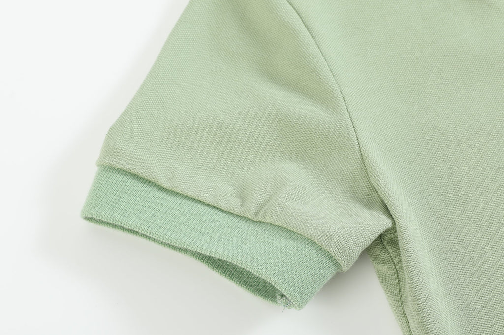 Green Tractor Golf Shirt - Lil Cactus