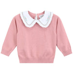 Heirloom Pink Roses Collared Sweater - Lil Cactus