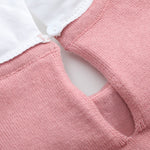 Heirloom Pink Roses Collared Sweater - Lil Cactus