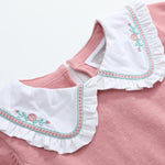 Heirloom Pink Roses Collared Sweater - Lil Cactus