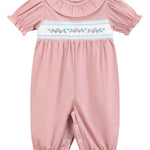 Heritage Rose Ruffle Smocked Playsuit - Lil Cactus