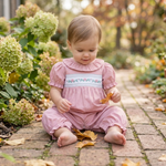 Heritage Rose Ruffle Smocked Playsuit - Lil Cactus