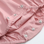 Heritage Rose Ruffle Smocked Romper - Lil Cactus