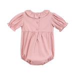 Heritage Rose Ruffle Smocked Romper - Lil Cactus
