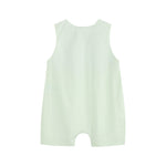 Honeydew Green Bunny Smocked Shortalls - Lil Cactus