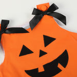 Jack - O - Lantern Pumpkin Halloween Ruffle Dress - Lil Cactus