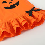 Jack - O - Lantern Pumpkin Halloween Ruffle Dress - Lil Cactus