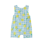Lemon Smocked Shortalls - Lil Cactus