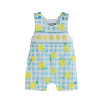 Lemon Smocked Shortalls - Lil Cactus