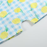 Lemon Smocked Shortalls - Lil Cactus