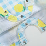 Lemon Smocked Shortalls - Lil Cactus