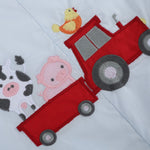 Light Blue Barnyard Pocket Shortalls - Lil Cactus
