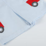 Light Blue Barnyard Pocket Shortalls - Lil Cactus