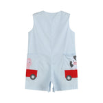 Light Blue Barnyard Pocket Shortalls - Lil Cactus