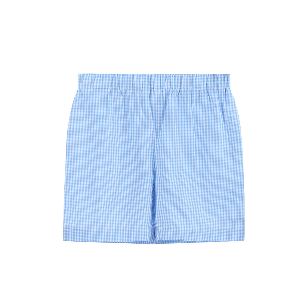Light Blue Big Brother Smocked Shirt and Shorts Set - Lil Cactus