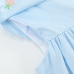 Light Blue Bunny and Flowers Dress - Lil Cactus