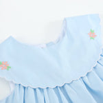 Light Blue Bunny and Flowers Dress - Lil Cactus