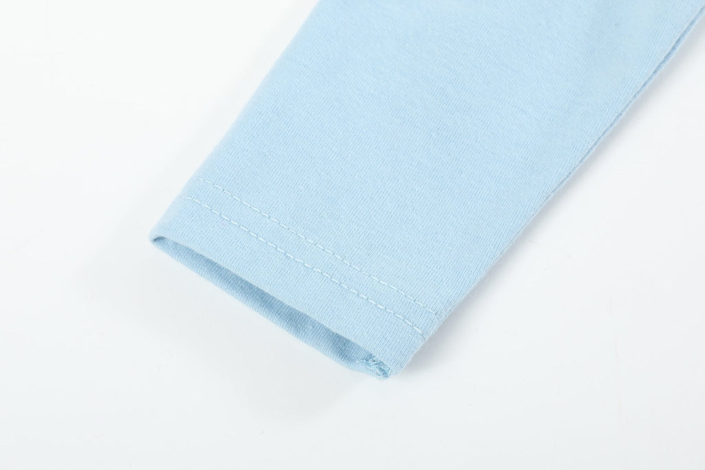 Light Blue Christmas Tree Smocked Knit Dress - Lil Cactus