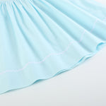 Light Blue Daisy Smocked Bishop Dress - Lil Cactus