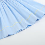 Light Blue Easter Smocked Bishop Dress - Lil Cactus