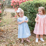 Light Blue Easter Smocked Bishop Dress - Lil Cactus