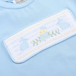 Light Blue Easter Smocked T-Shirt and Shorts Set - Lil Cactus