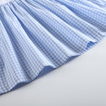 Light Blue Gingham A - Line Dress - Lil Cactus