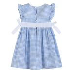 Light Blue Gingham A - Line Dress - Lil Cactus