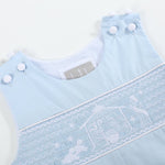 Light Blue Nativity Overalls - Lil Cactus