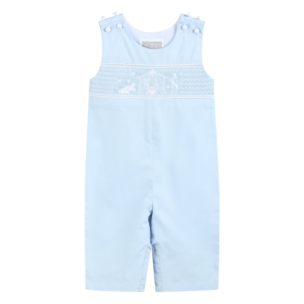 Light Blue Nativity Overalls - Lil Cactus