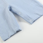 Light Blue Nativity Smocked Overalls - Lil Cactus