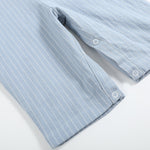 Light Blue Pinstripe Smocked Jon Jons - Lil Cactus