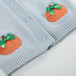 Light Blue Pumpkin Girls Cardigan - Lil Cactus