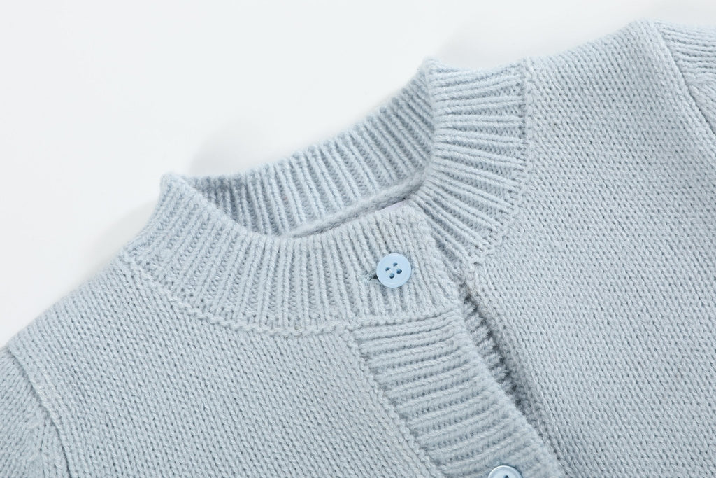 Light Blue Pumpkin Girls Cardigan - Lil Cactus