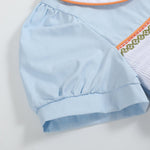 Light Blue Pumpkin Vine Smocked Dress - Lil Cactus