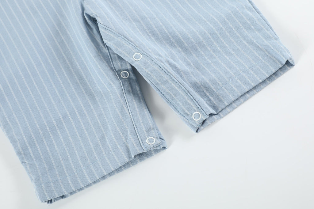 Light Blue Puppy Smocked Overalls - Lil Cactus