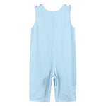 Light Blue Santa Christmas Car Overalls - Lil Cactus